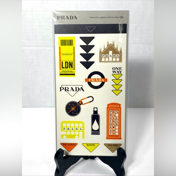 PRADA x Traveler’s Company Other - PRADA x TRAVELER’S COMPANY JAPAN SELFRIDGES London STICKER SHEET NEW RARE!